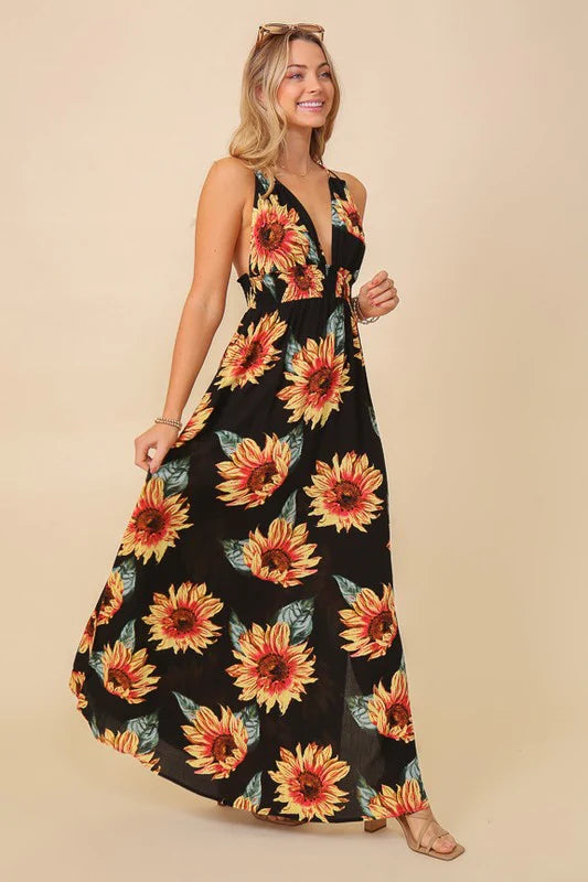 SUNFLOWER MAXI DRESS