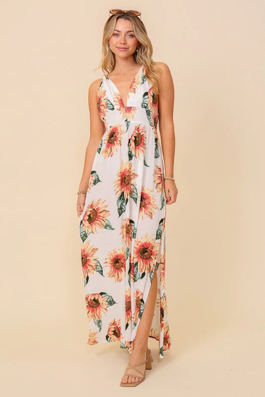 SUNFLOWER MAXI DRESS