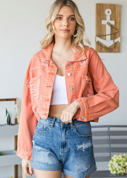 Ripped Jean Jacket